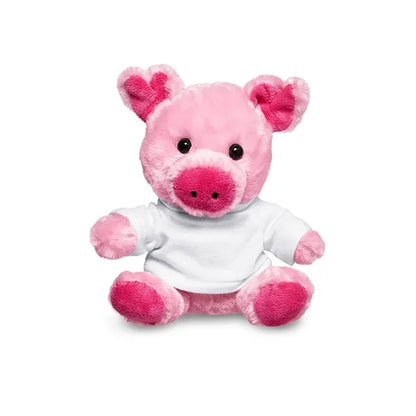 7" Plush Pig With T-Shirt