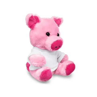 7" Plush Pig With T-Shirt