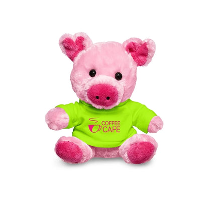 7" Plush Pig With T-Shirt