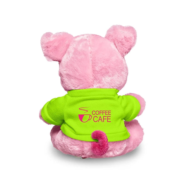7" Plush Pig With T-Shirt