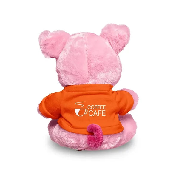 7" Plush Pig With T-Shirt