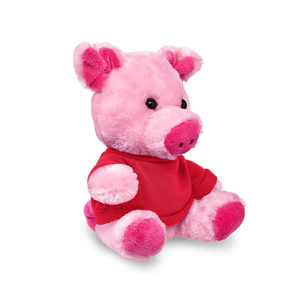 7" Plush Pig With T-Shirt