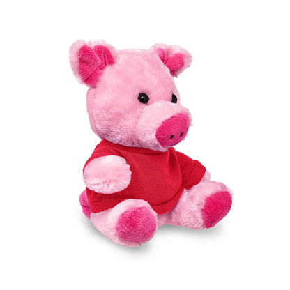 7" Plush Pig With T-Shirt