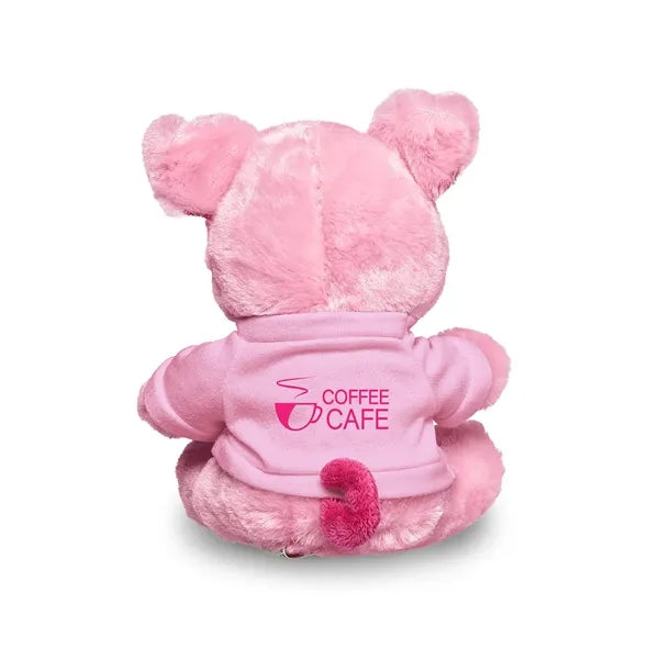 7" Plush Pig With T-Shirt