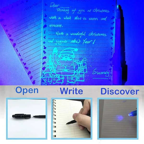 Invisible Ink Pen with UV Light