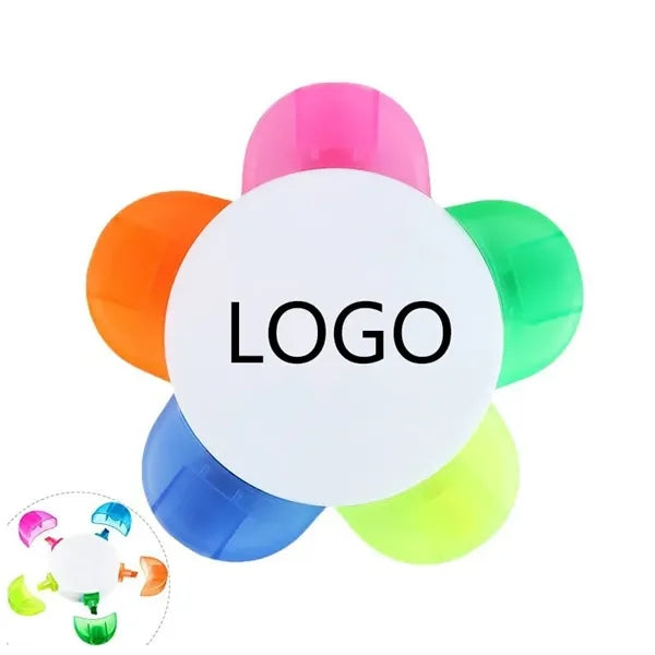 Petals Flower Shape Watercolor Highlighter Pens