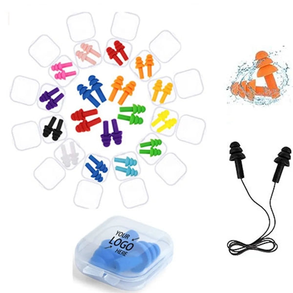 Waterproof Noise Reduction Earplugs With Cords