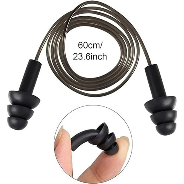 Waterproof Noise Reduction Earplugs With Cords