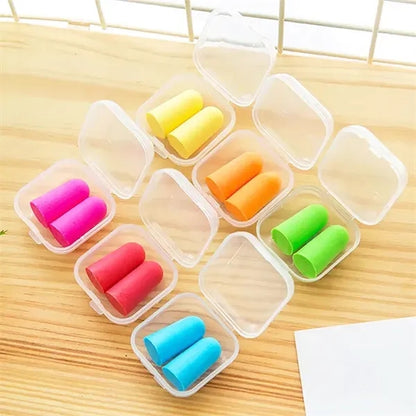 Soft Foam Hearing Protection Earplugs with Case