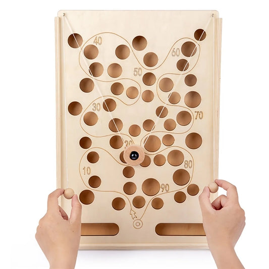 Wooden Board Toys Interactive Pinball Exercise