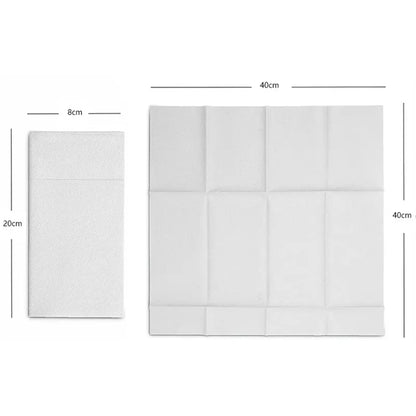 50-Pack Dinner Napkins with Built-in Flatware Pocket