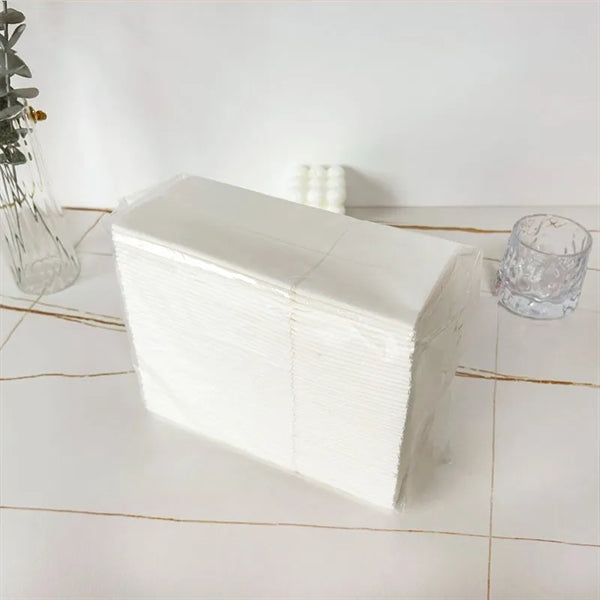 50-Pack Dinner Napkins with Built-in Flatware Pocket