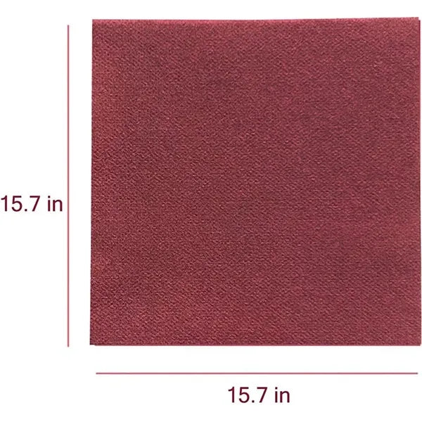 50 Pack Linen-Feel Disposable Dinner Napkins 16 x 16 Inch