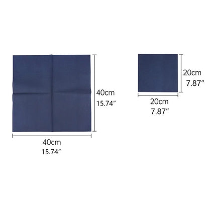 50 Pack Linen-Feel Disposable Dinner Napkins 16 x 16 Inch