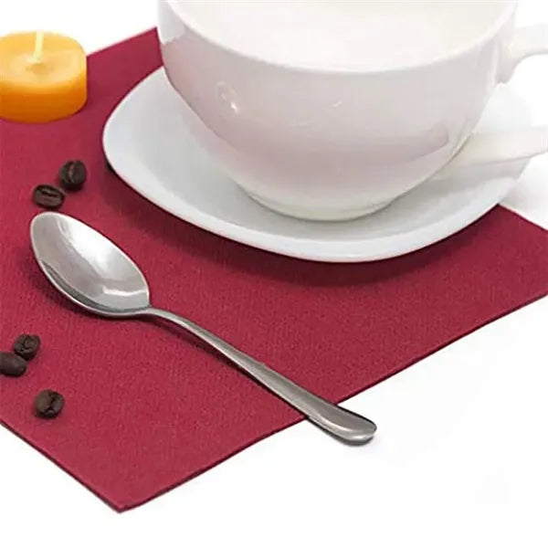 50 Pack Linen-Feel Disposable Dinner Napkins 16 x 16 Inch