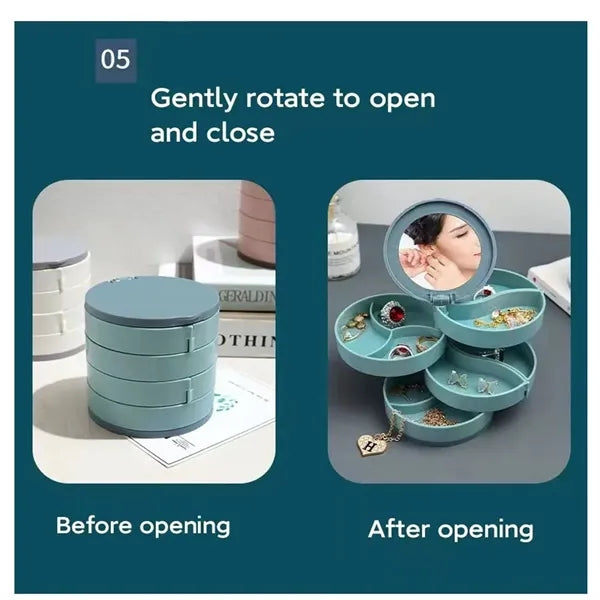 Rotating Jewelry Storage Box