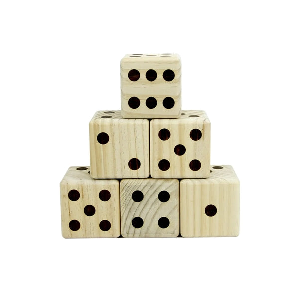 Wooden Classic Giant Yard Dice Game Set