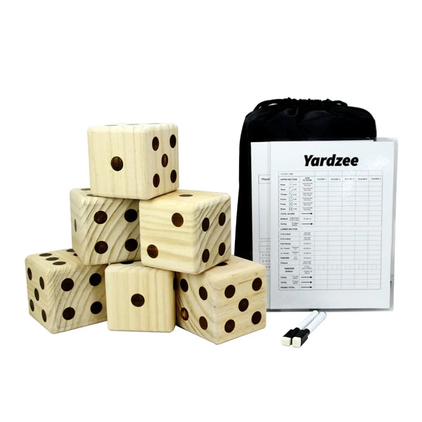 Wooden Classic Giant Yard Dice Game Set