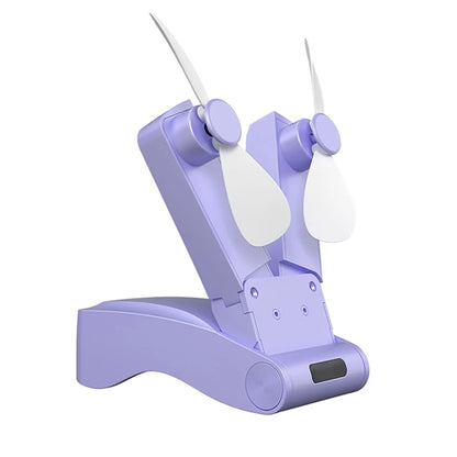 Handheld Portable Double-Headed Folding Fan