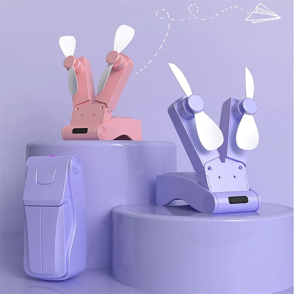 Handheld Portable Double-Headed Folding Fan
