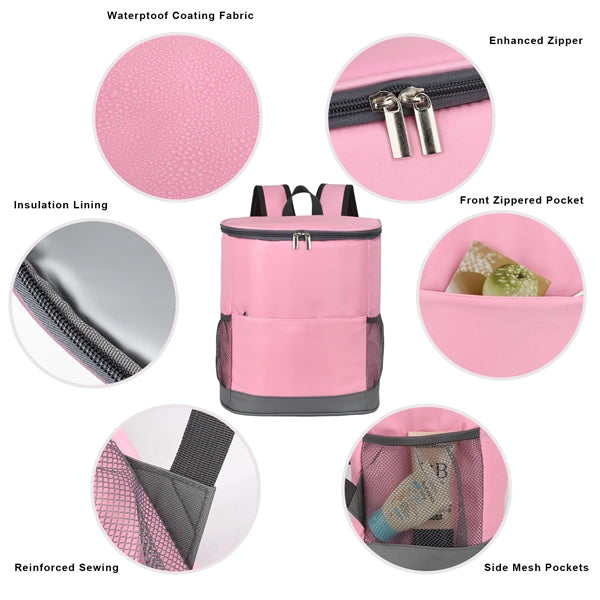 Travel 16 Can Soft Cooler Backpack ( 11.4'' x 13'' x 6.3'' )