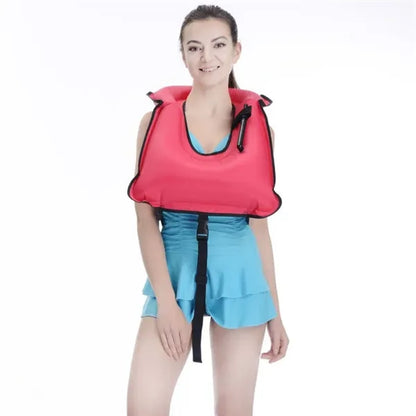 Adults Portable Inflatable Swim Vest