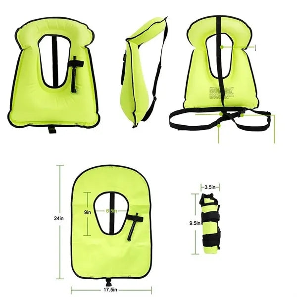 Adults Portable Inflatable Swim Vest