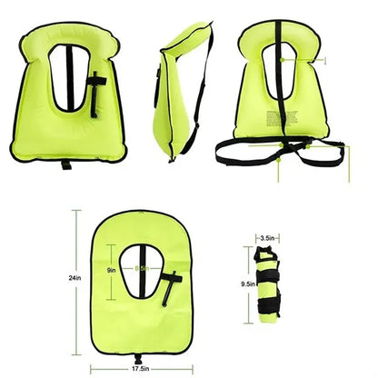Adults Portable Inflatable Swim Vest