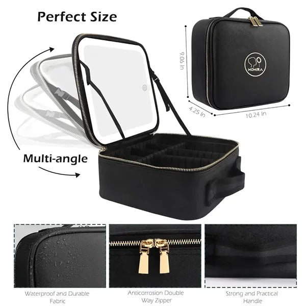 Makeup Bag with Mirror of LED Lights