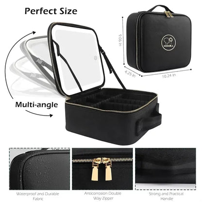 Makeup Bag with Mirror of LED Lights