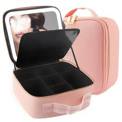 Makeup Bag with Mirror of LED Lights