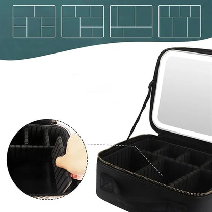 Makeup Bag with Mirror of LED Lights