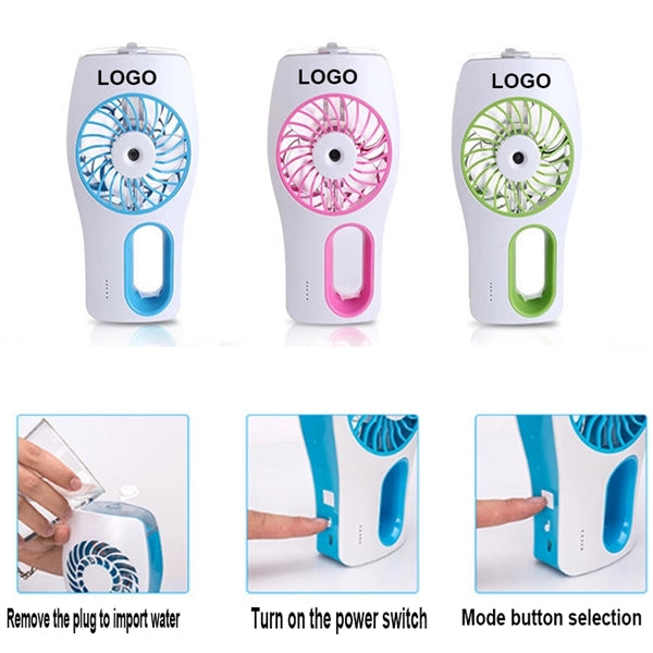 Mini  Handhold USB Humidifier Fan