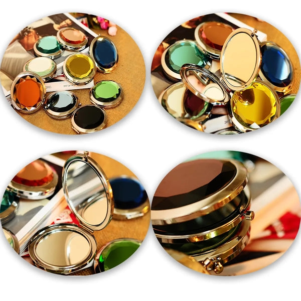 Portable Makeup Women Shiny Small Pocket Cosmetic Mirror