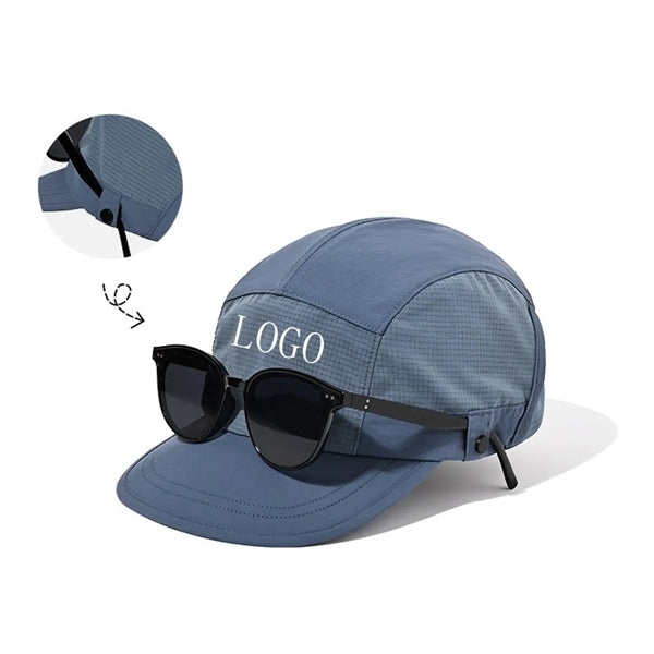 Fast Dry Baseball Cap Hat with holder for Sun Glasses
