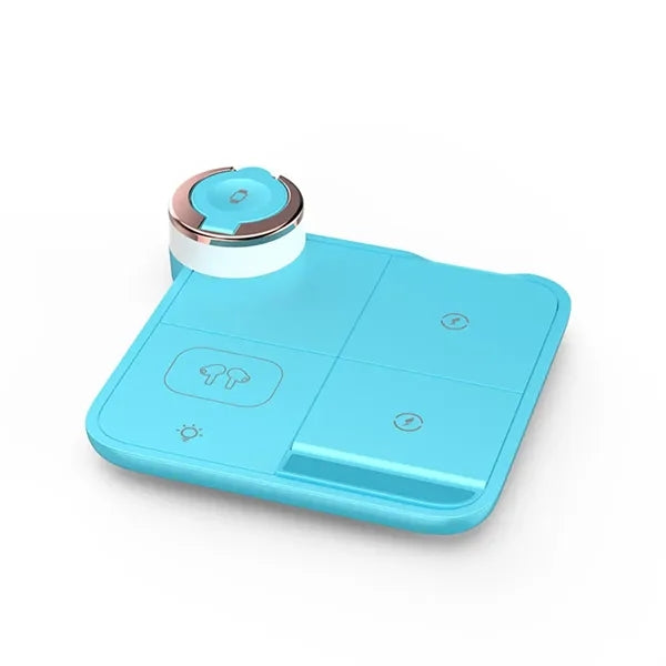 4 in 1 LED Wireless Charger Phone Stand Holder for Travel