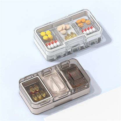 Pill Cutter Crusher Storage Box Medicine Case