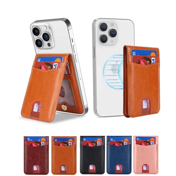 Magsafe Phone Wallet Adjustable Stand Magnetic Card Holder