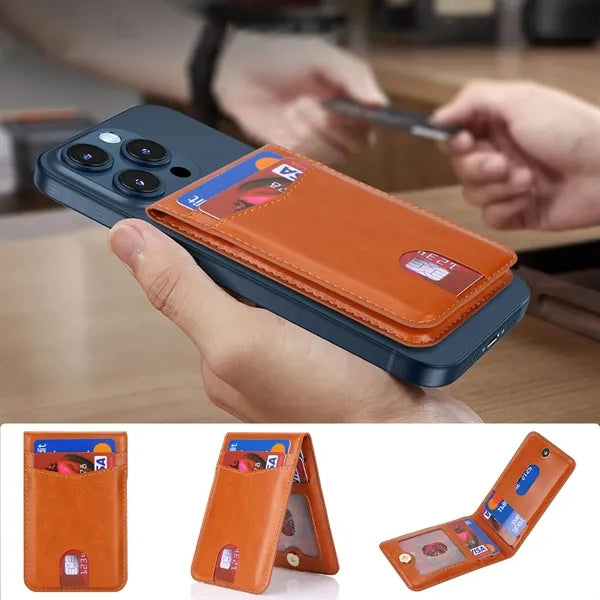 Magsafe Phone Wallet Adjustable Stand Magnetic Card Holder