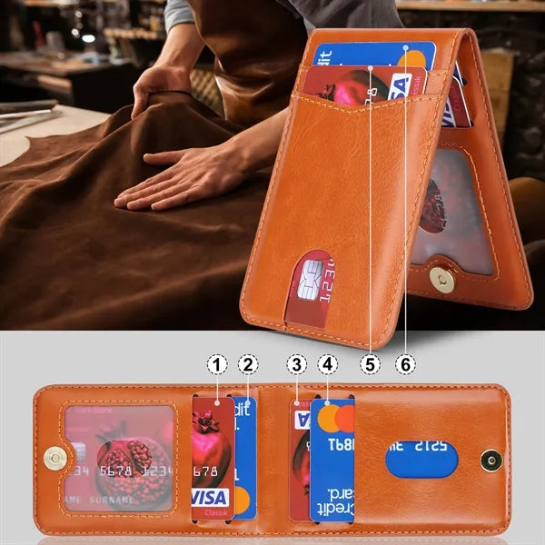 Magsafe Phone Wallet Adjustable Stand Magnetic Card Holder
