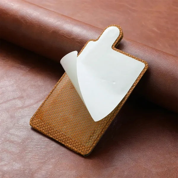 Magnetic Leather Phone Card Holder Grip Case