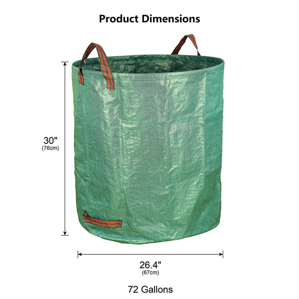 72 Gallons Reuseable Heavy Duty Garden Bag
