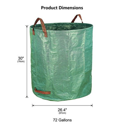72 Gallons Reuseable Heavy Duty Garden Bag