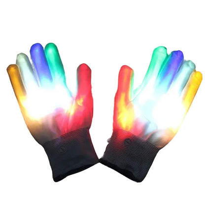 Rainbow LED Light Gloves