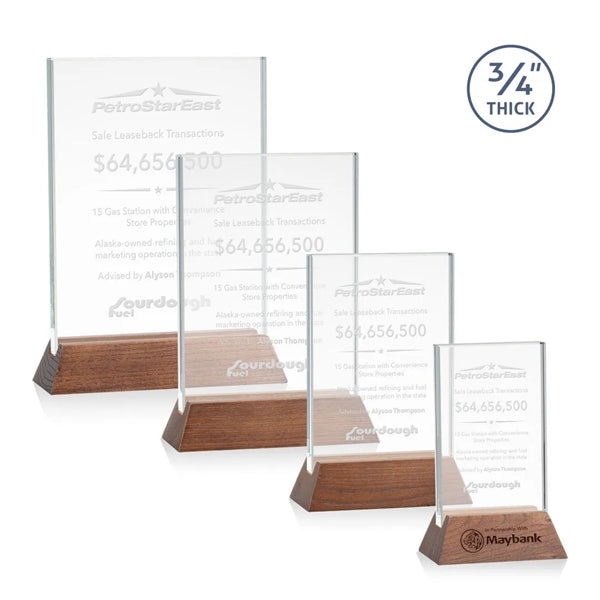 Walkerton Award - Starfire/Walnut (Vert)
