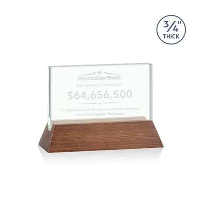 Walkerton Award - Jade/Walnut (Horiz)