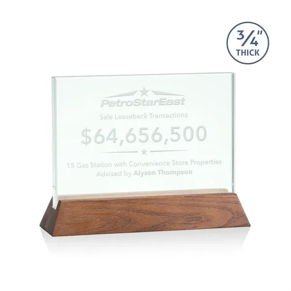 Walkerton Award - Jade/Walnut (Horiz)