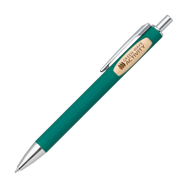 Sylvia Clicker Pen w/Bamboo Accent