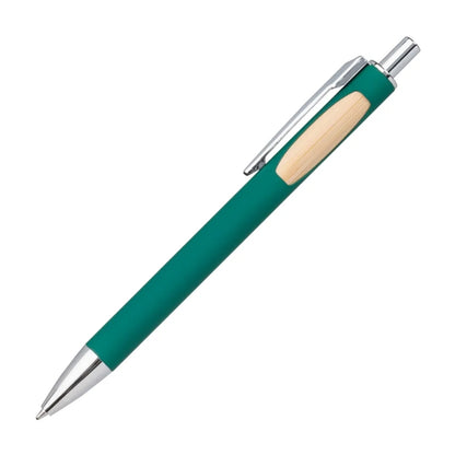 Sylvia Clicker Pen w/Bamboo Accent