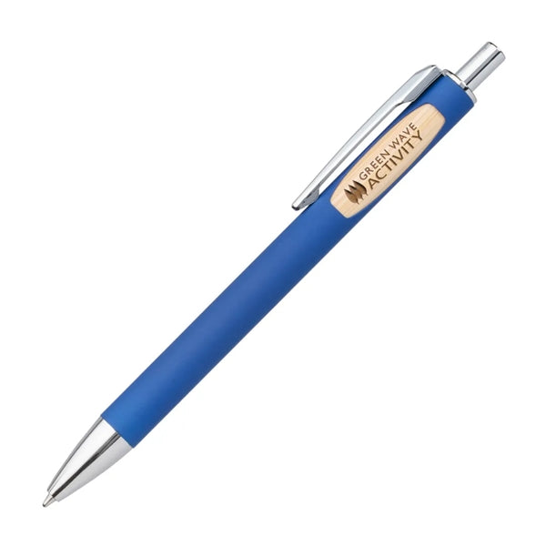 Sylvia Clicker Pen w/Bamboo Accent
